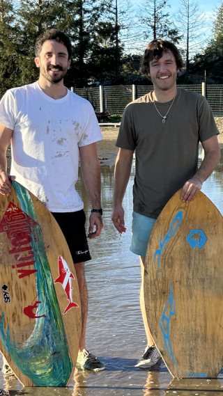 surfing on puddles