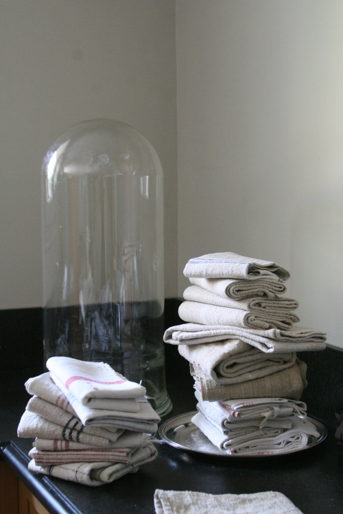 stacked linen