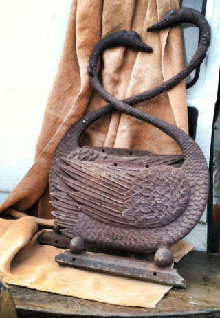 I do not need them. I do not need them. I do not need them. But I can't stop loving them. Iron swan sides to a garden bench. I do not need them. I do not need them. I do not need them. But I can't stop loving them. Iron swan sides to a garden bench.