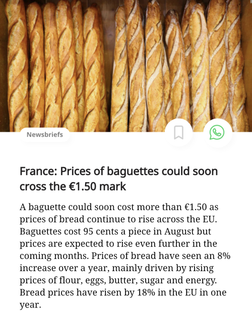 baguette in France