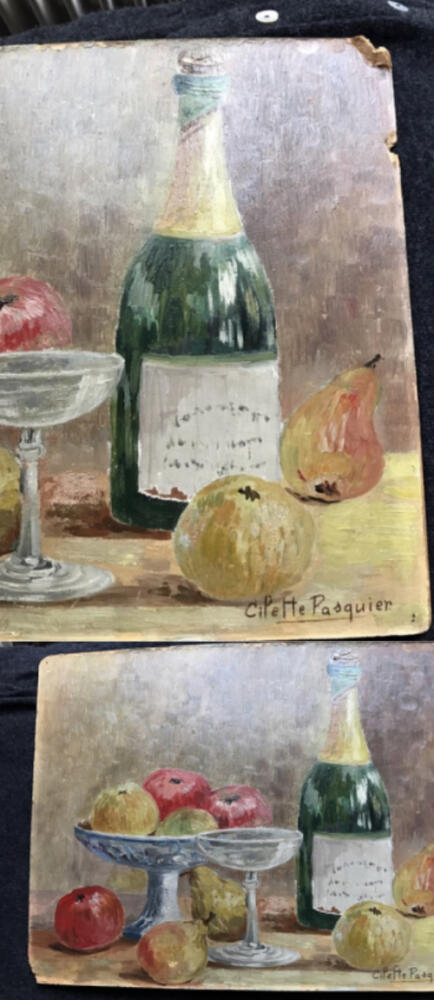 painting of champagne, by corey amaro sold sorry x