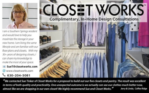 Closet works Sue Tnker