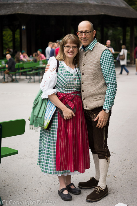 lederhosen, Susan May and her husband