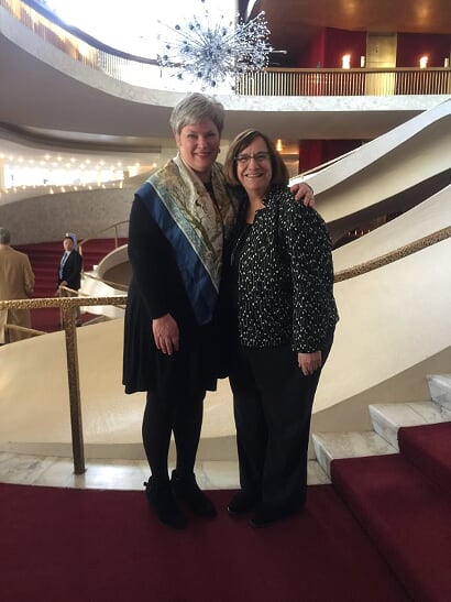 My teacher Dr Christine Anderson and I at the Met My teacher Dr Christine Anderson and I at the Met