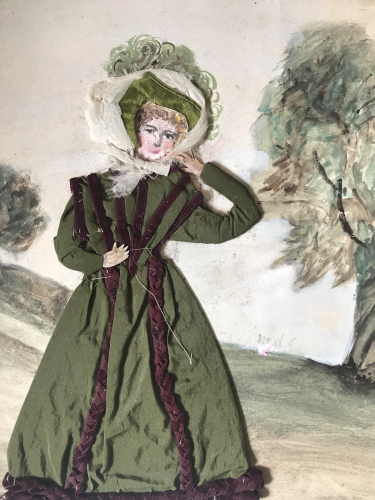 Fashion design examples from the late 1800s