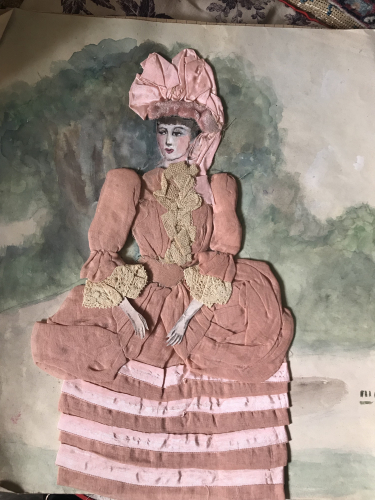 Fashion design examples from the late 1800s