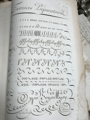 calligraphy louis Rossignol